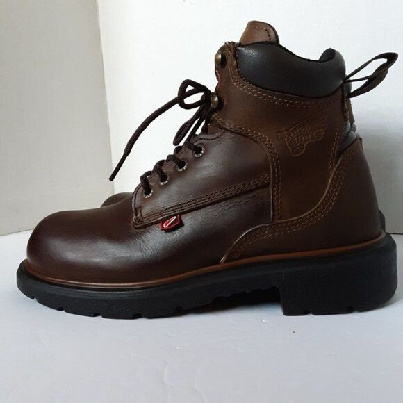 Red Wings Men's Size 6M Brown Leather Oil Resistant Work Shoes - Picture 3 of 12